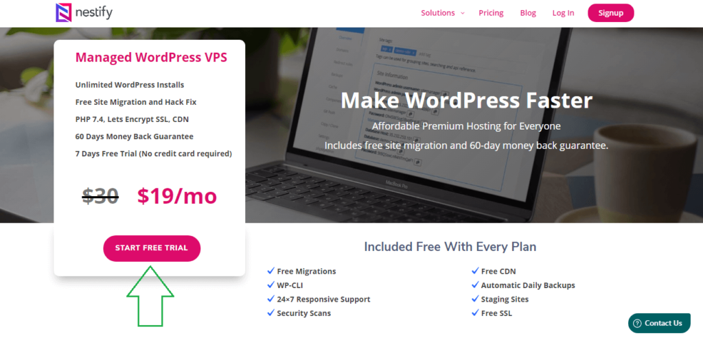nestify offer managed vps and unlimited wordpress hosting