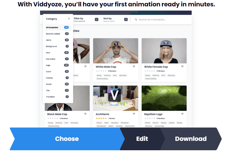 create first animation video in minutes on viddyoze