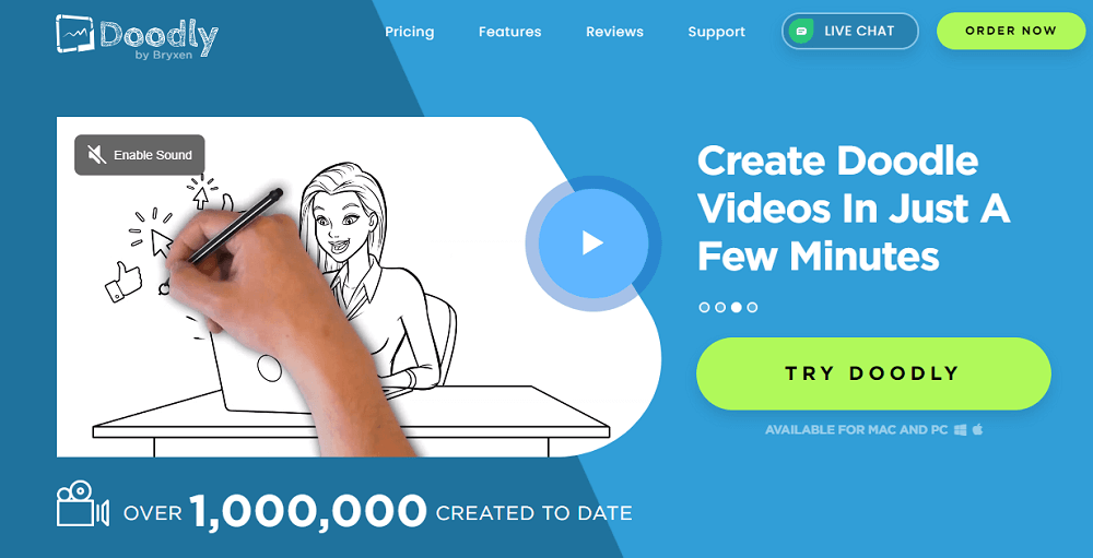 doodly whiteboard animation software