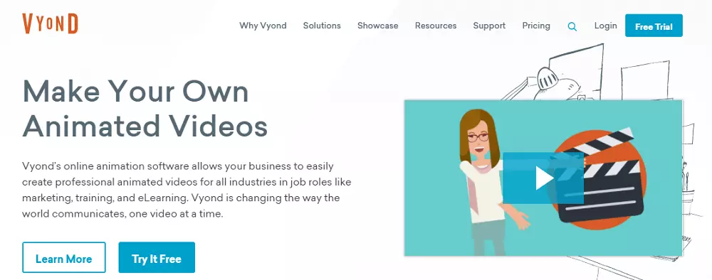 Vyond online animation software for businesses