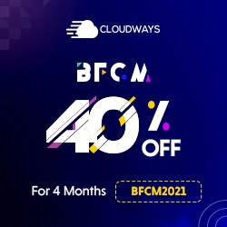 cloudways black friday and cyber monday coupon code bfcm2021