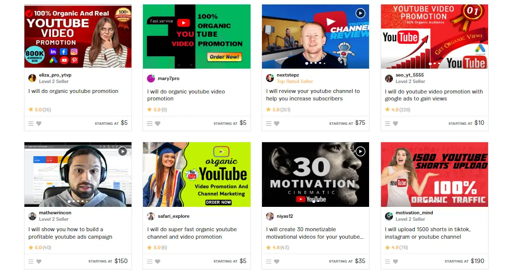 buy youtube subscribers on fiverr