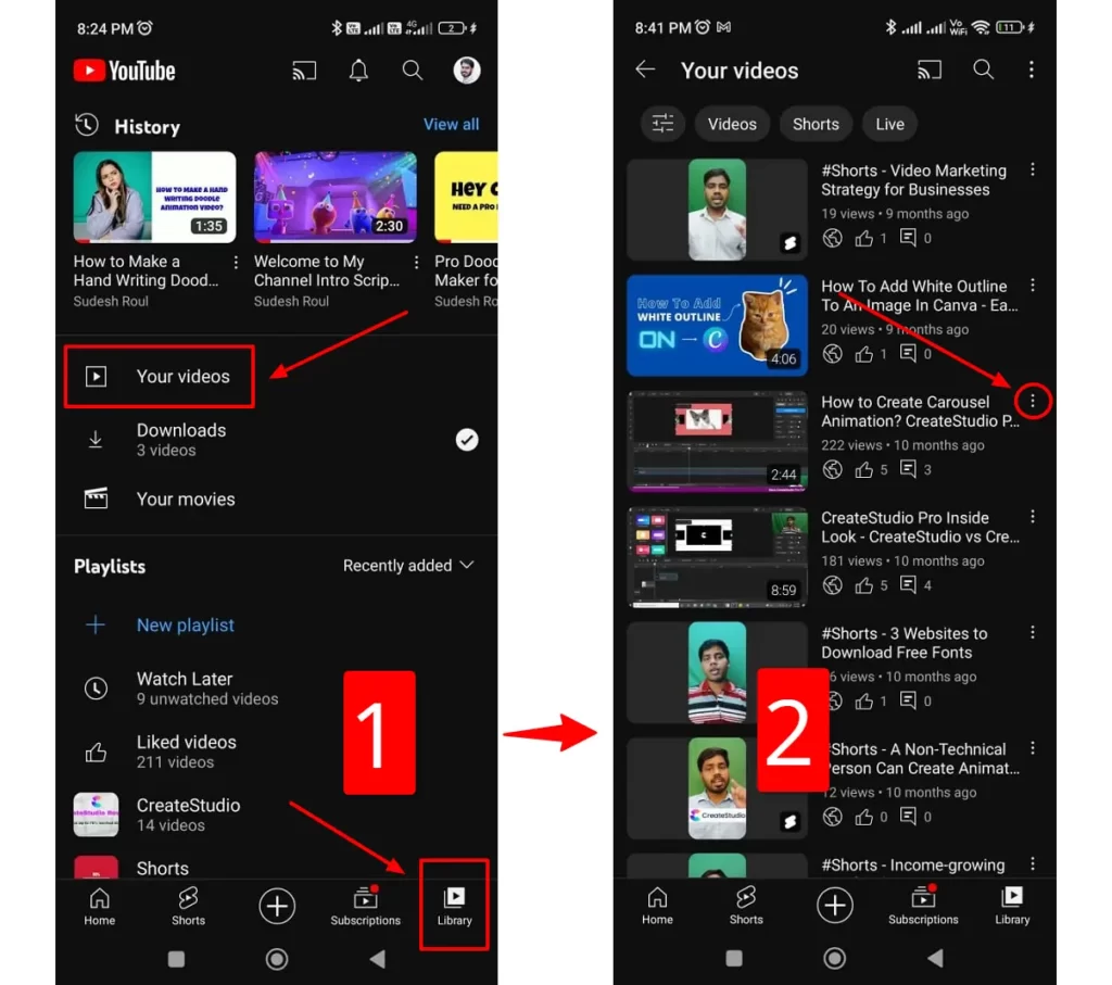 add or change custom video thumbnail from youtube android app