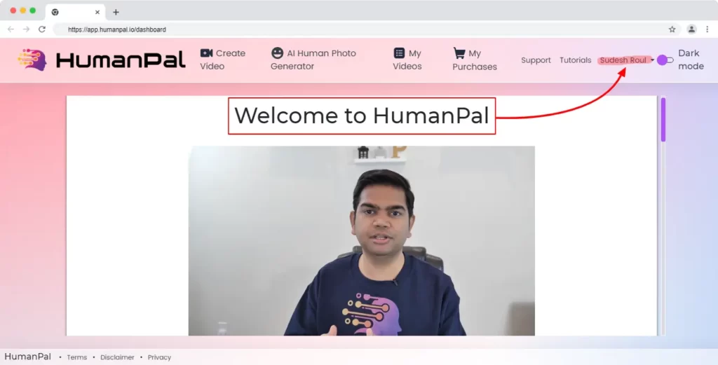 humanpal io app dashboard