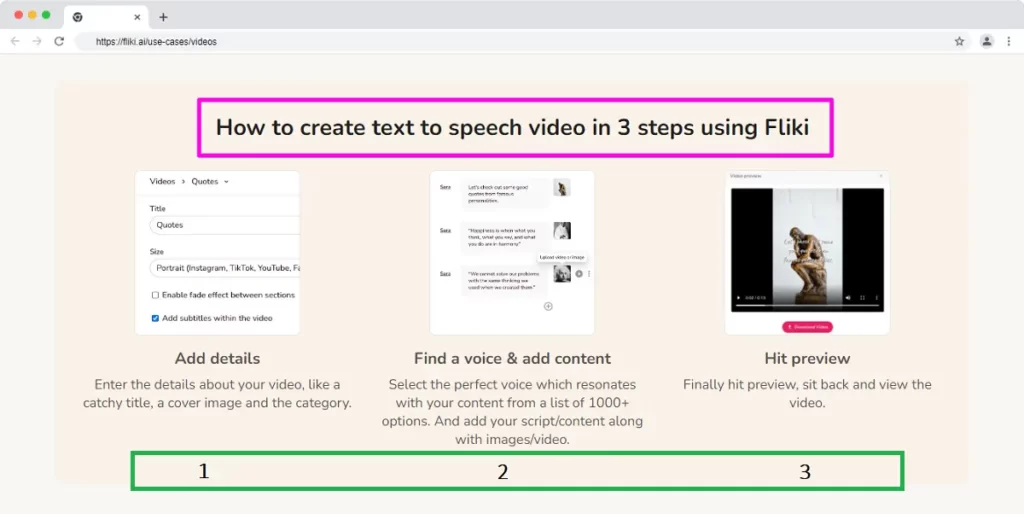fliki is best text to speech video maker app