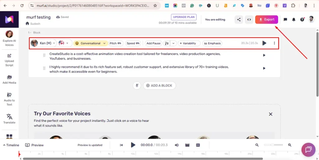 free murf ai text to speech online