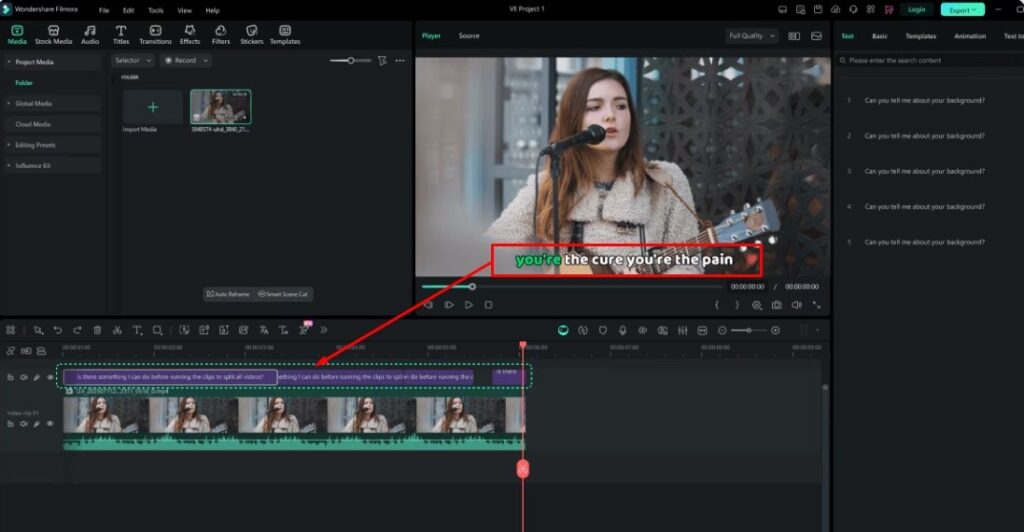filmora automatic subtitle generator