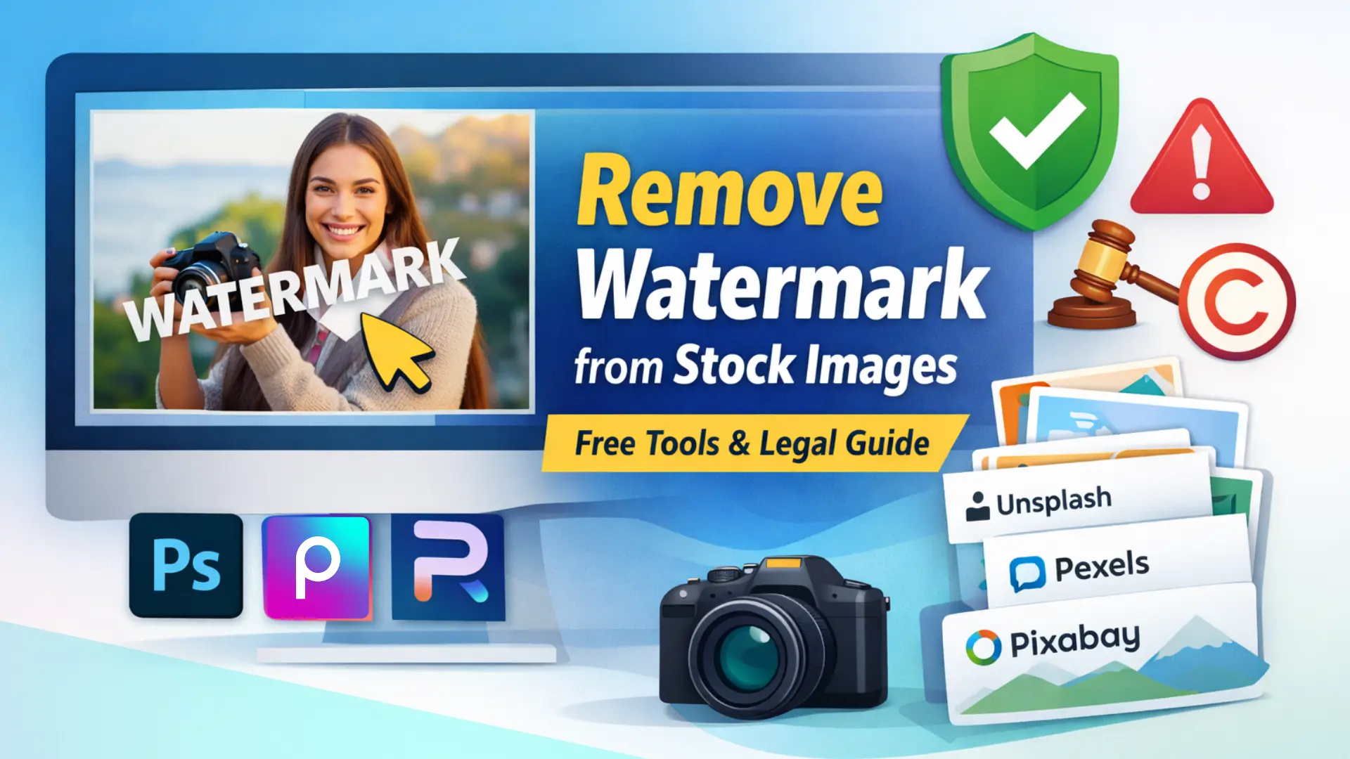 How to Remove Watermark from Stock Images with Free Tools and Legal Guide