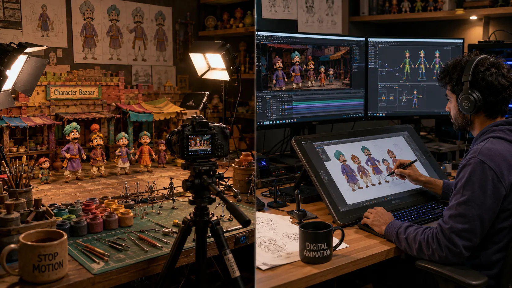 stop motion vs digital animation